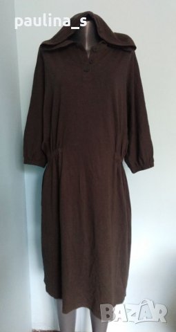 Два различни броя / 2XL / 5XL / Памучна рокля тип туника с качулка "Zara" , снимка 3 - Рокли - 37416558