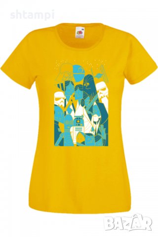 Дамска тениска Star Wars characters,Филм,Игра,superhero,Изненада,Подарък,Повод,, снимка 9 - Тениски - 37728740