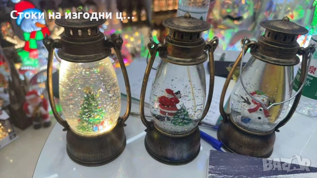 Ретро LED коледен фенер с падащ сняг – магическа светлина и празничен уют, снимка 5 - Декорация за дома - 52425197