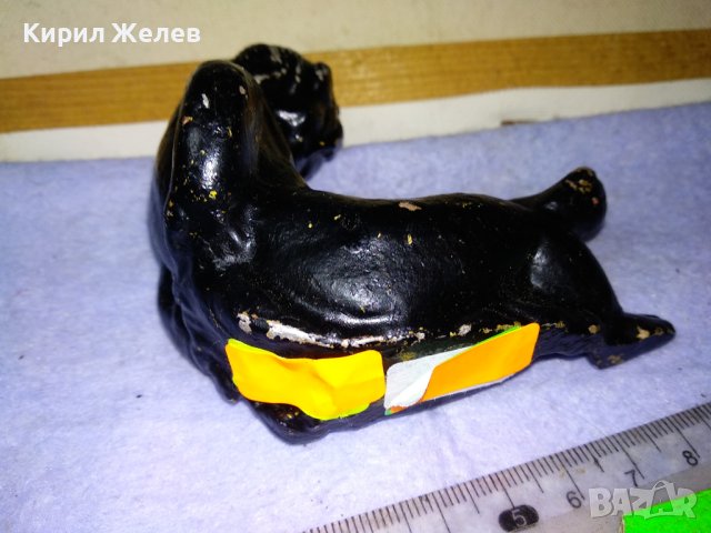 КОЛЕКЦИОНЕРСКА РЯДКА Много СТАРА от ЧИСТ БРОНЗ Ар ДЕКО ФИГУРКА Метална АРТ СТАТУЕТКА Лакирана 41407, снимка 7 - Колекции - 43924723