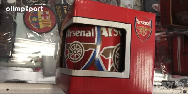 чаша Арсенал нова порцеланова в кутия