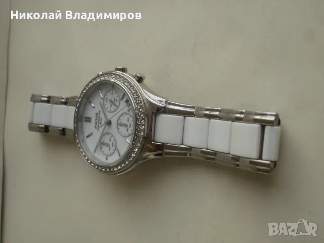 Pulsar оригинален дамски керамичен chronograph часовник, снимка 7 - Дамски - 48146573
