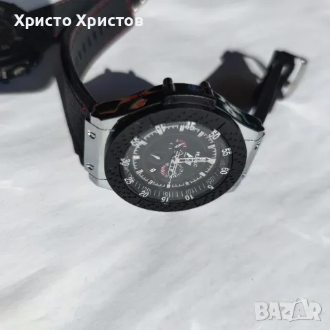 Мъжки луксозен часовник HUBLOT F 1 Steel Silver Edition , снимка 6 - Мъжки - 47362031