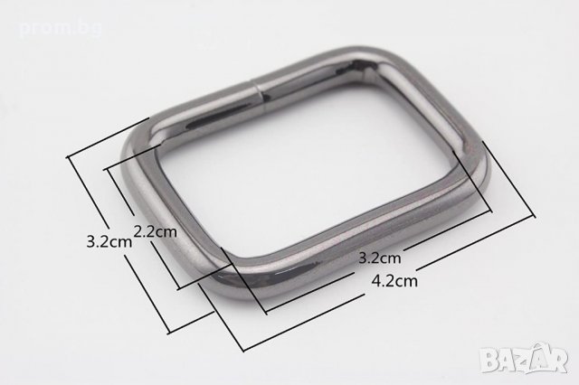 правоъгълна халка, гайка, обков, пръстен, 4 цвята, снимка 5 - Други - 38131570