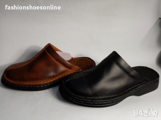 Мъжко сабо Кристиян.Българско пройзводство, ест кожа. , снимка 14 - Мъжки чехли - 40036559