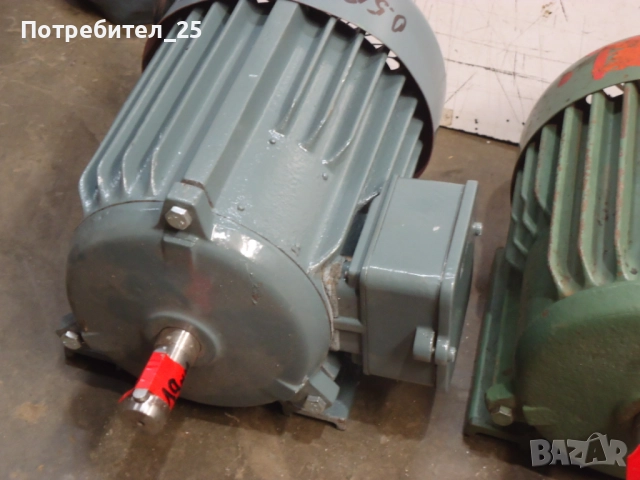 Трифазни ел.мотори 0.55KW - 1400 об/мин., снимка 2 - Електродвигатели - 52970063