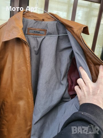 Кожено Яке Естествена Кожа STRELLSON Размер 54 ХЛ , снимка 8 - Якета - 40368194