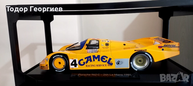  Porsche 962 C 24h Le Mans 1988 1:18  Norev, снимка 7 - Колекции - 52036373