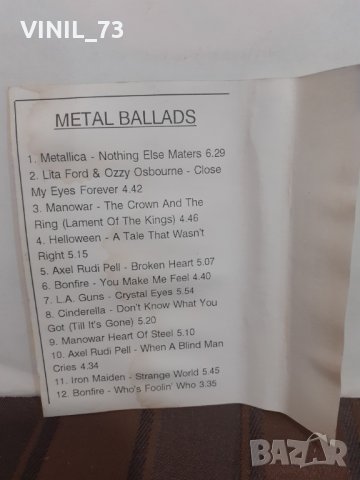 Metal Ballads , снимка 4 - Аудио касети - 32313434