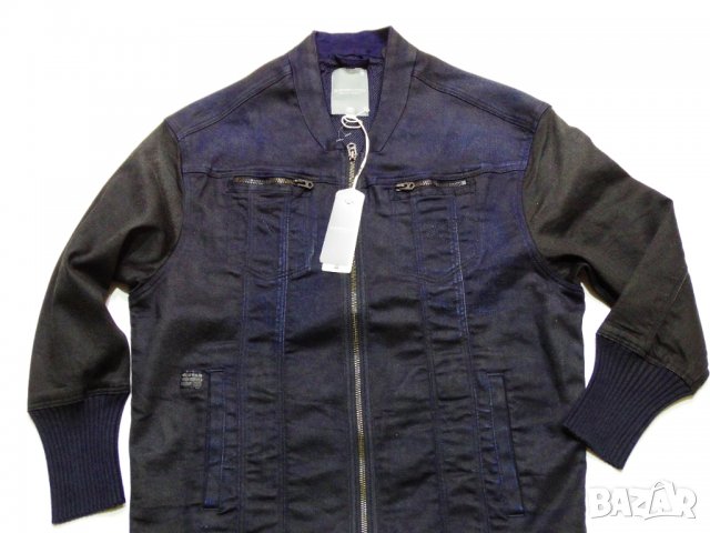 Ново и НАМАЛЕНО! G-star Raw MIDGE DENIM BOMBER Дамско Дълго Яке Размер S/М, снимка 5 - Якета - 34613048