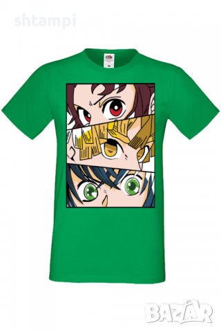 Мъжка тениска Demon Slayer Trio,Анимация,игра,Празник,Повод,, снимка 7 - Тениски - 38096203