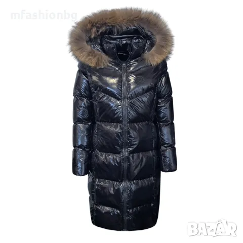 Дълго яке с естествен пух от Лисица City Angels Jeans от S до 5XL, снимка 16 - Якета - 44138692