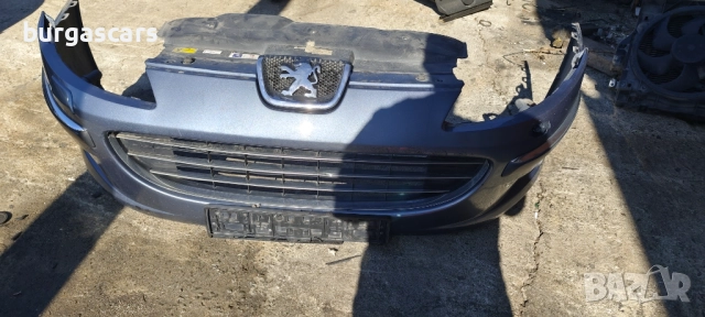 Предна броня с пръскалки Peugeot 407 - 280лв, снимка 4 - Части - 52009133