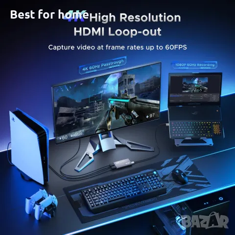 HDTV Game Capture Card 4K, 5 порта, снимка 3 - Аксесоари - 49409159