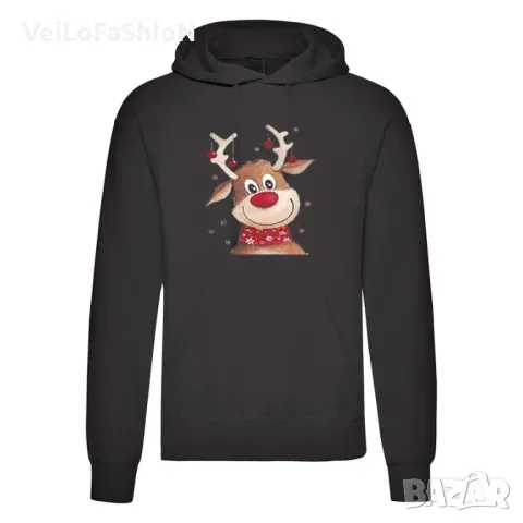 Нов мъжки коледен суичър с Еленче, снимка 1