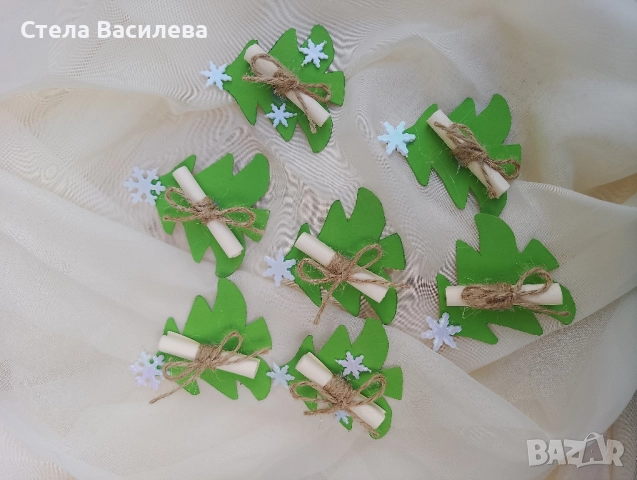 Коледни / новогодишни късмети , снимка 4 - Декорация за дома - 52351445