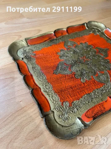 Дървен поднос, снимка 2 - Други - 49921315