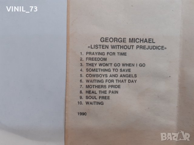   George Michael – Listen Without Prejudice, снимка 4 - Аудио касети - 32367314
