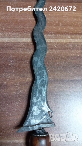 Дамаска кама Крис, снимка 6 - Антикварни и старинни предмети - 52083011