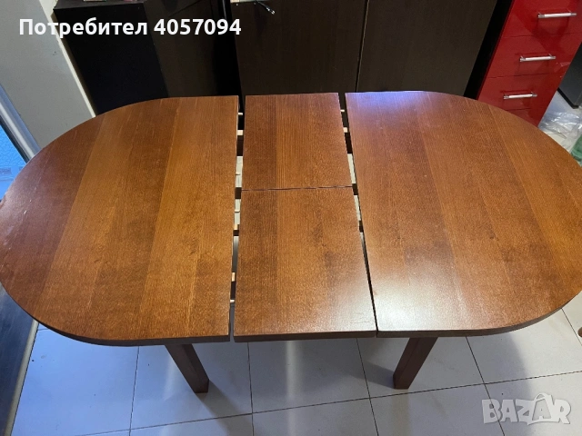 Продавам дървена сгъваема маса за хранене., снимка 3 - Маси - 53257051