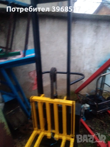 хидравлина количка с крачно иелектрическоповдигане, снимка 3 - Други машини и части - 53504451