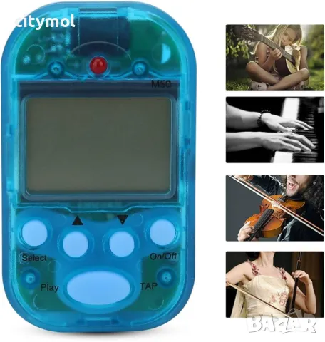 Мини метроном M50 с LCD дисплей, , за пиано, цигулка, китара и барабан, снимка 2 - Китари - 49068851