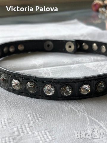 Кожена гривна и choker(две в едно), снимка 7 - Гривни - 27333205