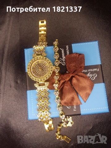 Дамски часовник с гривна , снимка 3 - Дамски - 52674308