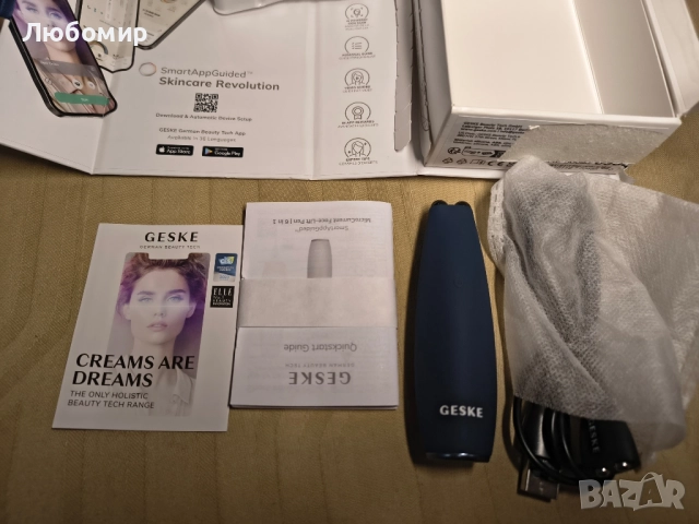 GESKE SmartAppGuided™ Микротокова писалка за лифтинг на лице, 6 в 1, , снимка 3 - Масажори - 51807010