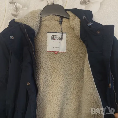 Зимно яке парка - Синьо Tommy Hilfiger  размер Л-ХЛ, снимка 7 - Якета - 38441281