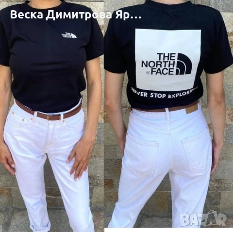 Дамски тениски Памук Права кройка, снимка 3 - Тениски - 52628174