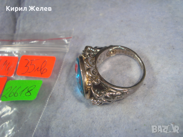 ПОСРЕБРЕН или СРЕБЪРЕН КРИСТАЛЕН ФЕШЪН АРТ ПРЪСТЕН с ПЕЧАТ S925 - 26618, снимка 8 - Пръстени - 36421003