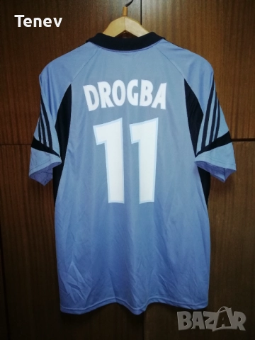 Olympique Marseille Drogba 2003 2004 Third Adidas оригинална тениска фланелка Марсилия Дрогба екип 