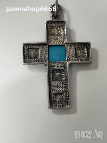 Сребърен кръст 925, снимка 3 - Колиета, медальони, синджири - 43653423