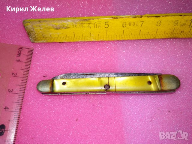 СТАРО РЯДЪК КОЛЕКЦИОНЕРСКИ МОДЕЛ ДЖОБНО НОЖЧЕ ПЕТКО ДЕНЕВ НЕРЪЖДАВЕЙКА РАНЕН СОЦ НРБ 43149