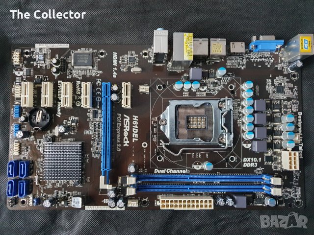 Asrock H61DEL 1155, снимка 2 - Дънни платки - 43486049