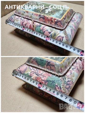 Старинна Ръчно Изработена Автентична Кутия За Бижута. , снимка 8 - Антикварни и старинни предмети - 52240311