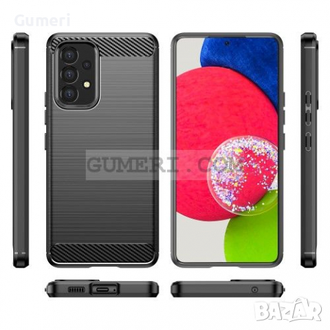 Samsung Galaxy A53 5G Противоударен Силиконов Гръб - Карбон, снимка 6 - Калъфи, кейсове - 36540732