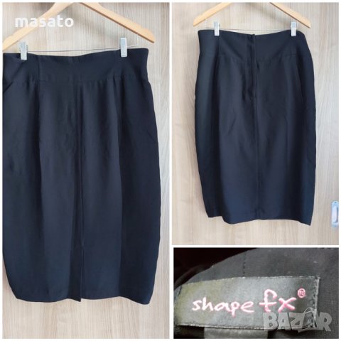 Shape FX - черна пола  тип молив със стягаща подплата, снимка 1