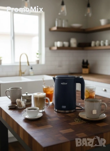 Електрическа кана за вода Nexser NS-1890 1500W кана за топла вода чайник, снимка 3 - Кани - 53531524