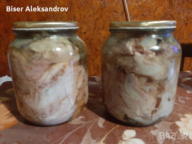 заешко месо в буркани 0.800г.