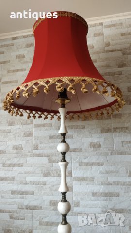 Голям стар мраморен лампион - нощна лампа - 150см - Антика, снимка 5 - Антикварни и старинни предмети - 33268909