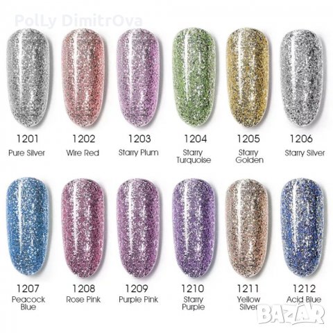 НОВО ! Брокатена серия Venalisa Platinum - 12ml, снимка 4 - Продукти за маникюр - 36959261