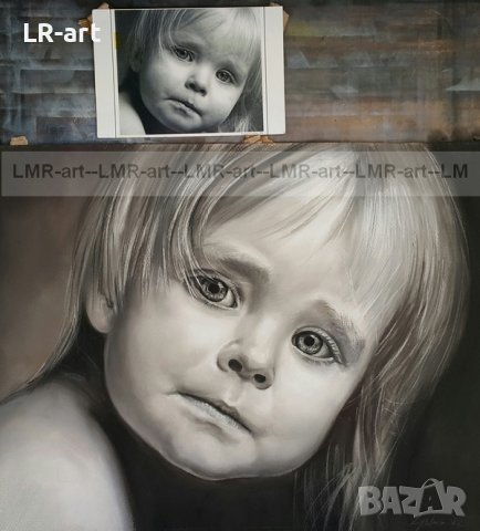 ПОРТРЕТИ с пастел и маслени бои, ръчно рисувани, снимка 3 - Картини - 39414431