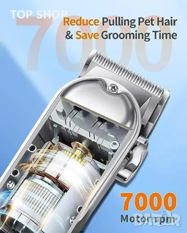 Нова Акумулаторна машинка за груминг подстригване Куче Поддръжка, снимка 3 - За кучета - 49641879