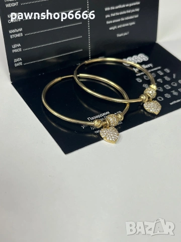 Златни обеци 14К, снимка 3 - Обеци - 53536884