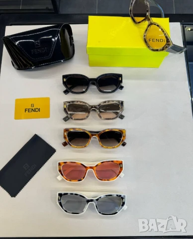 очила с черен обикновен калъф и ув защита fendi, снимка 3 - Слънчеви и диоптрични очила - 51355949