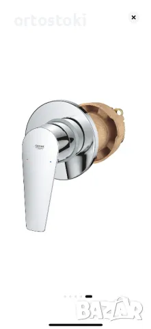 Смесител Grohe BauEdge 29040001, Стенен, За душ, За вграждане, Вътрешно и външно тяло, Хром