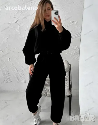 Моден дамски спортен ежедневен комплект от две части, 3цвята , снимка 11 - Комплекти - 47308837