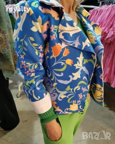 Велурено Дамско Яке Различни Цветове , снимка 7 - Якета - 52648574